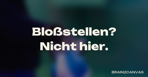 Verwischte Farben eines Action-Painting-Termins, darüber die Frage Bloßstellen? Nicht hier.