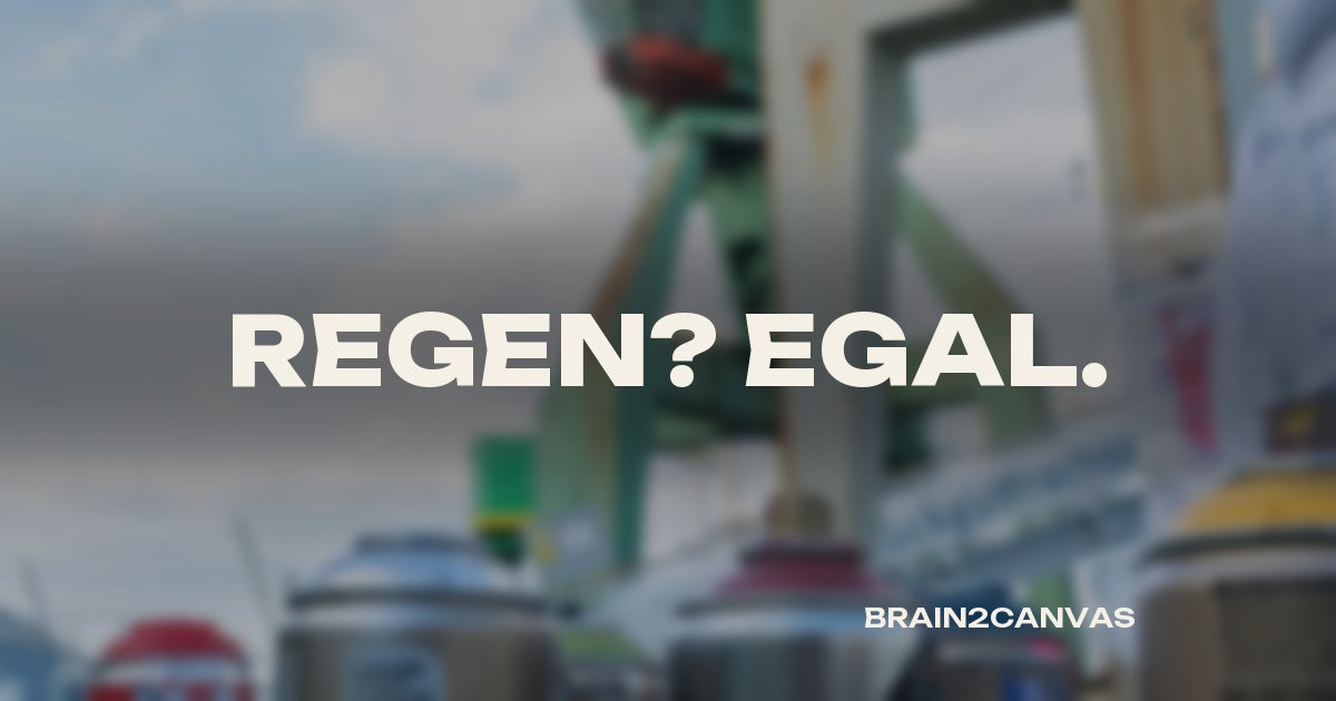 Teamevent bei schlechtem Wetter — Regen egal