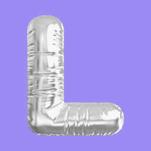 3D Silver Folie Balloon Stencil - Brain2Canvas