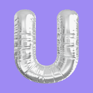 3D Silver Folie Balloon Stencil - Brain2Canvas