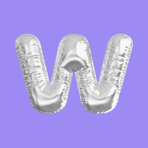 3D Silver Folie Balloon Stencil - Brain2Canvas