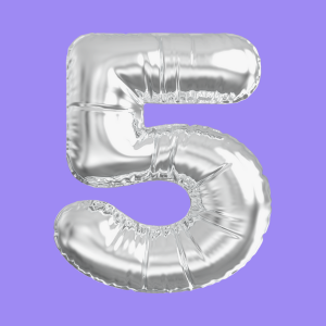 3D Silver Folie Balloon Stencil - Brain2Canvas