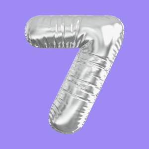 3D Silver Folie Balloon Stencil - Brain2Canvas