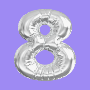 3D Silver Folie Balloon Stencil - Brain2Canvas