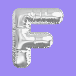 3D Silver Folie Balloon Stencil - Brain2Canvas