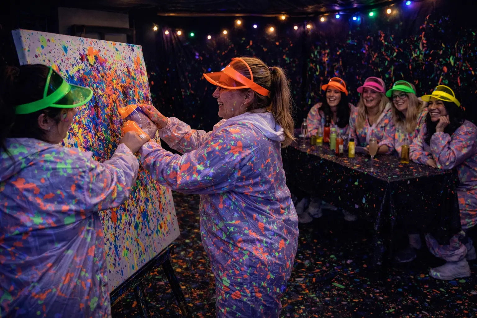 Let's Glow Crazy – Neon Action Painting Workshop in Hamburg