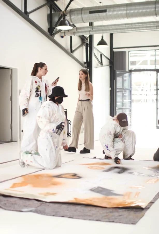 Action Painting im Atelier